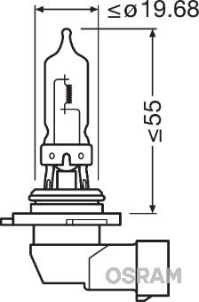 Osram 9005NBU-HCB - Лампа накаливания, фара дальнего света autospares.lv