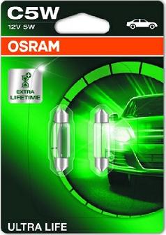 Osram 6418ULT-02B - Лампа накаливания, фонарь освещения номерного знака autospares.lv