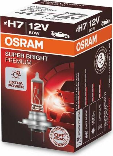 Osram 62261SBP - Лампа накаливания, фара дальнего света autospares.lv
