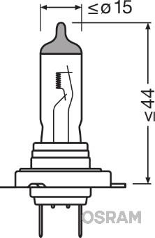 Osram 64215 - Лампа накаливания, фара дальнего света autospares.lv