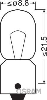 Osram 3893-02B - Лампа накаливания, фонарь указателя поворота autospares.lv