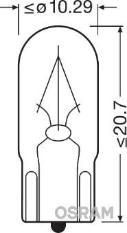 Osram 2840 - Лампа накаливания, освещение салона autospares.lv