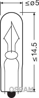 Osram 2341 - Лампа накаливания, освещение салона autospares.lv