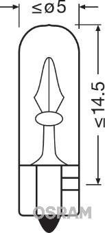 Osram 2721 - Лампа накаливания, освещение салона autospares.lv