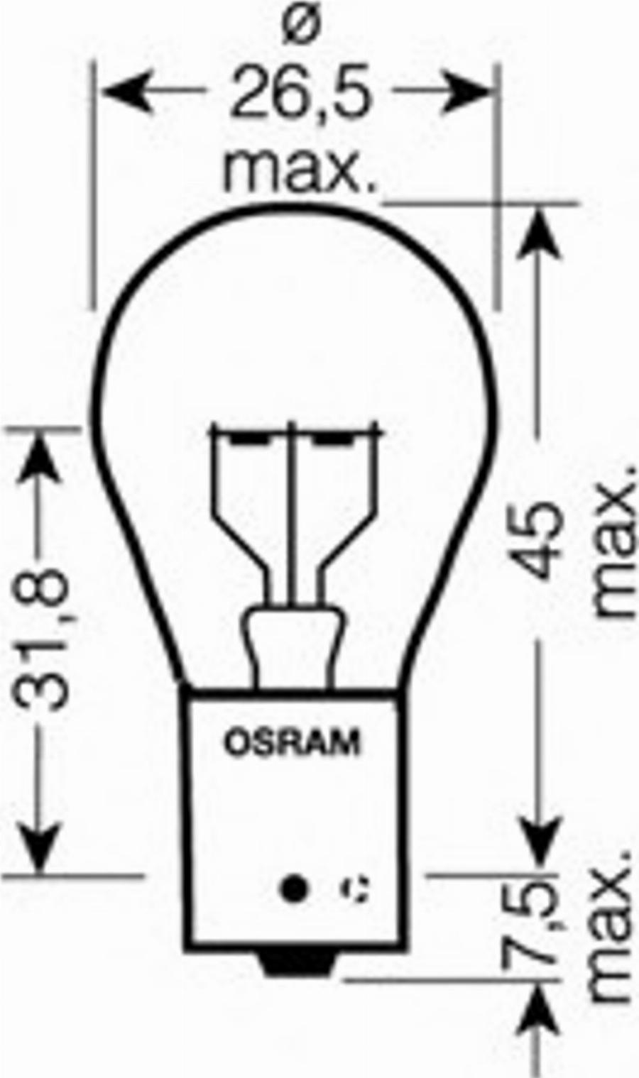 Osram 7511LTS-02B - Лампа накаливания, фара дневного освещения autospares.lv