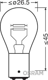 Osram 7528ULT - Лампа накаливания, фонарь указателя поворота autospares.lv