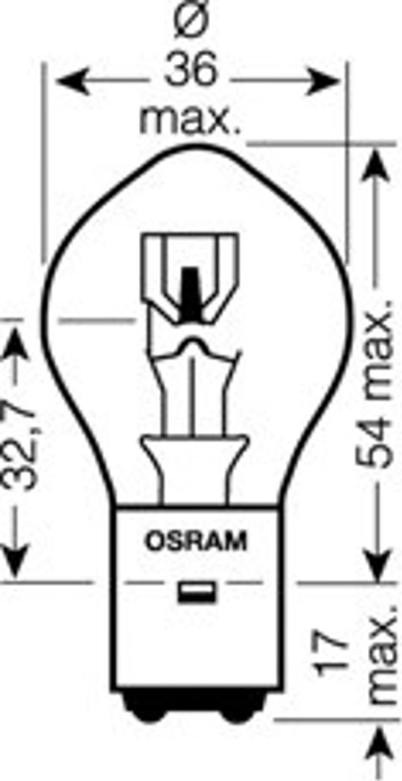 Osram 7351 - Лампа накаливания, основная фара autospares.lv