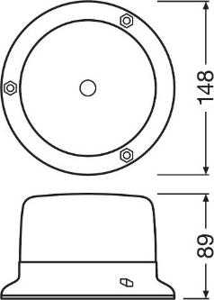 Osram RBL102 - Проблесковый маячок autospares.lv