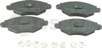 OSSCA 04014 - Тормозные колодки, дисковые, комплект autospares.lv