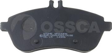 OSSCA 16757 - Тормозные колодки, дисковые, комплект autospares.lv