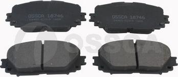 OSSCA 18746 - Тормозные колодки, дисковые, комплект autospares.lv