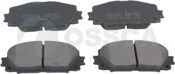 OSSCA 18732 - Тормозные колодки, дисковые, комплект autospares.lv