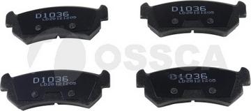 OSSCA 12227 - Тормозные колодки, дисковые, комплект autospares.lv