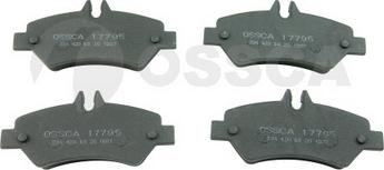OSSCA 17795 - Тормозные колодки, дисковые, комплект autospares.lv