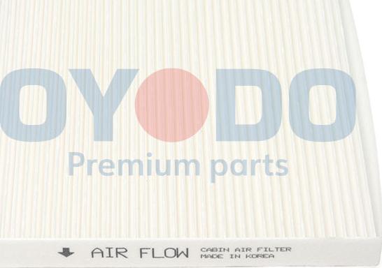 Oyodo 40F0020-OYO - Фильтр воздуха в салоне autospares.lv