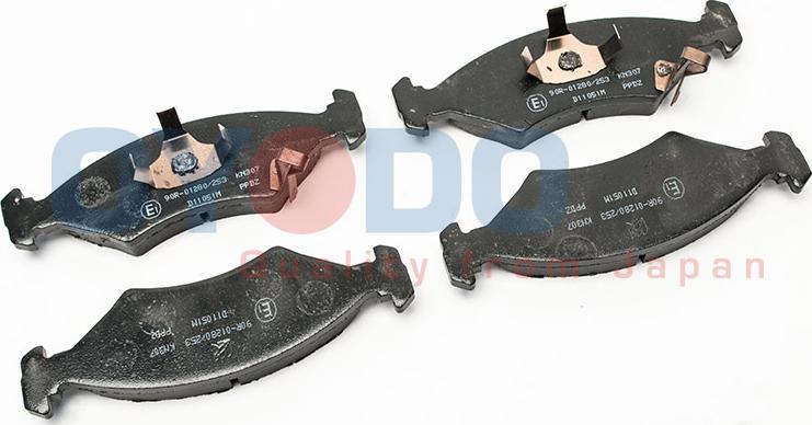 Oyodo 10H0301-OYO - Тормозные колодки, дисковые, комплект autospares.lv