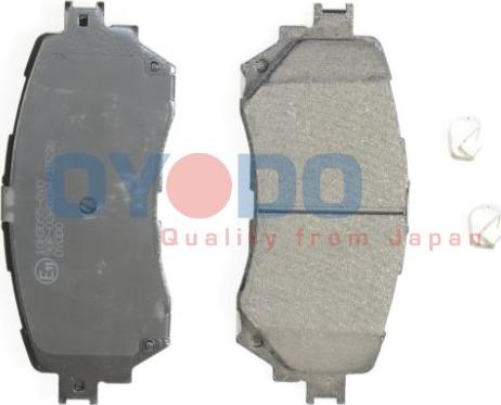 Oyodo 10H3055-OYO - Тормозные колодки, дисковые, комплект autospares.lv