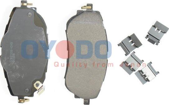 Oyodo 10H2101-OYO - Тормозные колодки, дисковые, комплект autospares.lv