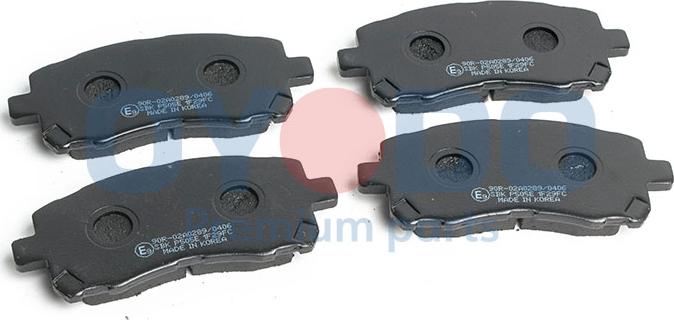 Oyodo 10H7009-OYO - Тормозные колодки, дисковые, комплект autospares.lv
