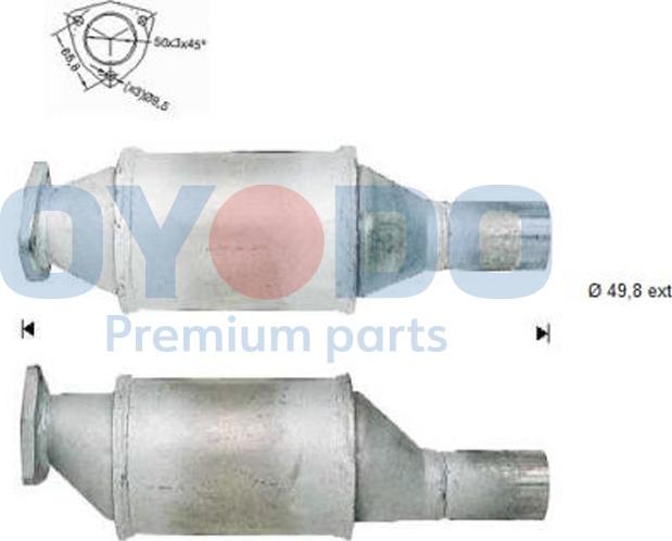 Oyodo 10N0091-OYO - Катализатор autospares.lv