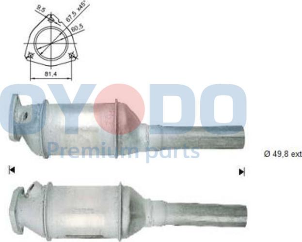 Oyodo 10N0041-OYO - Катализатор autospares.lv