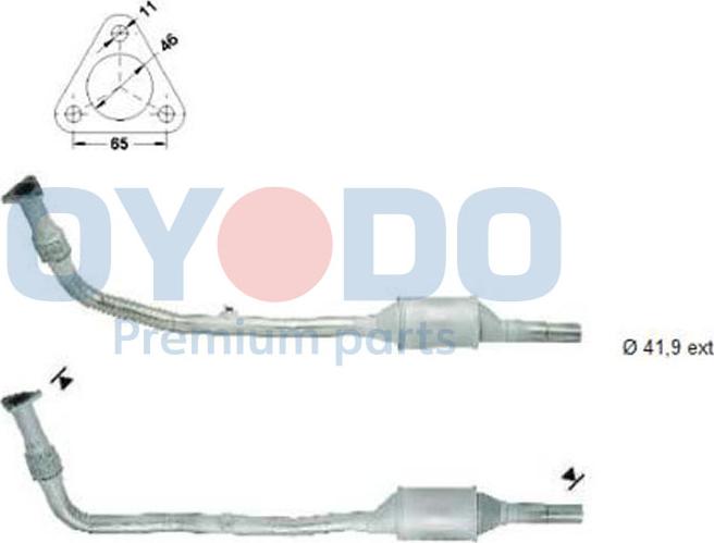 Oyodo 10N0005-OYO - Катализатор autospares.lv