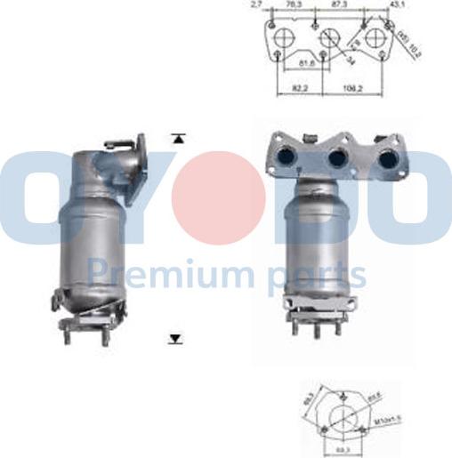 Oyodo 10N0006-OYO - Катализатор autospares.lv