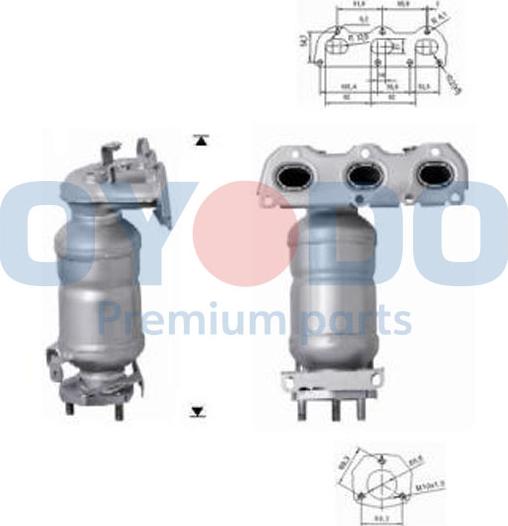 Oyodo 10N0002-OYO - Катализатор autospares.lv