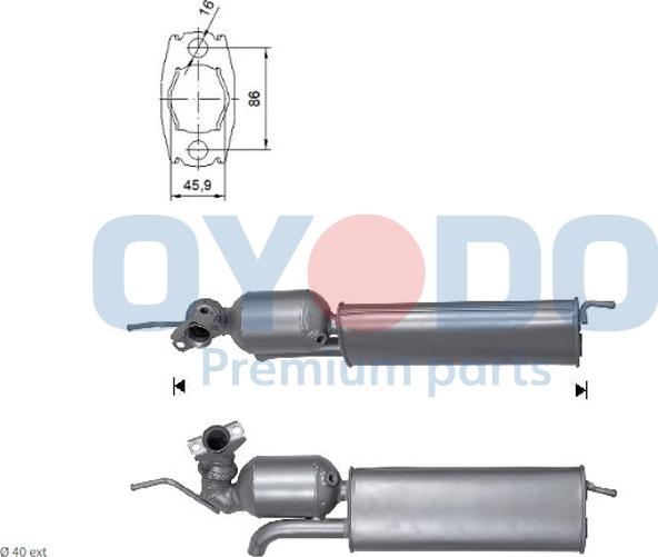 Oyodo 10N0015-OYO - Катализатор autospares.lv