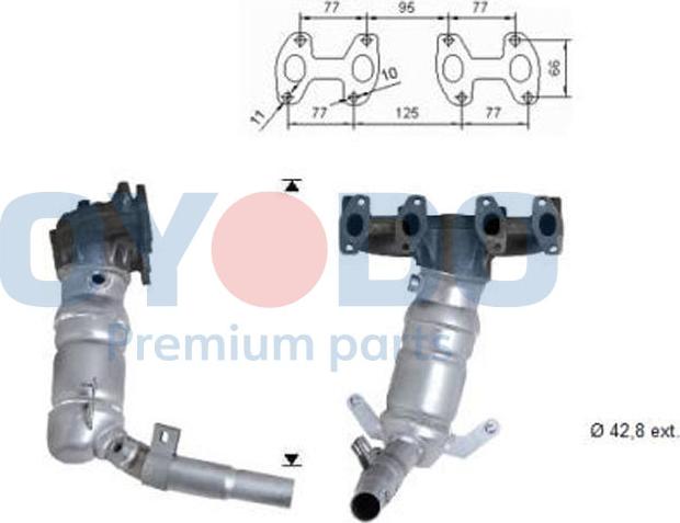 Oyodo 10N0081-OYO - Катализатор autospares.lv