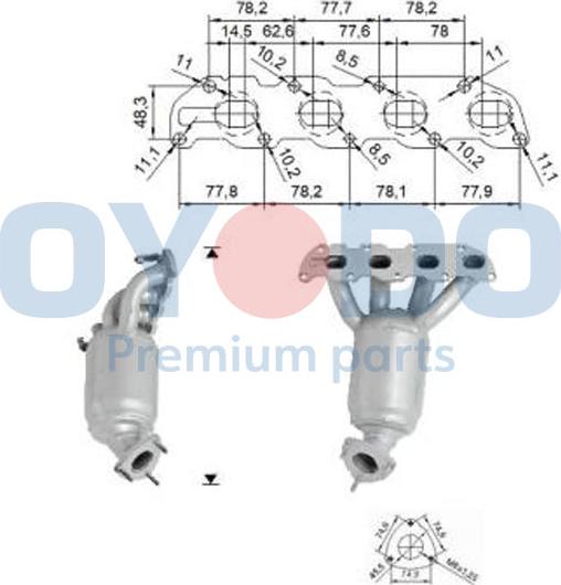 Oyodo 10N0030-OYO - Катализатор autospares.lv