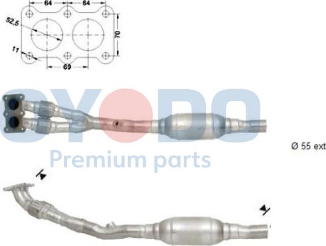 Oyodo 10N0031-OYO - Катализатор autospares.lv