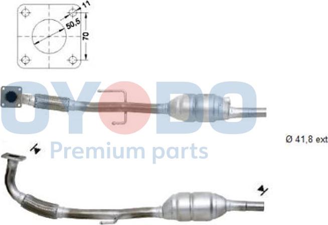 Oyodo 10N0029-OYO - Катализатор autospares.lv