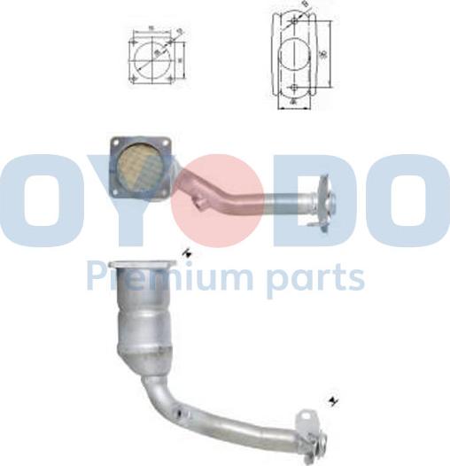 Oyodo 10N0027-OYO - Катализатор autospares.lv