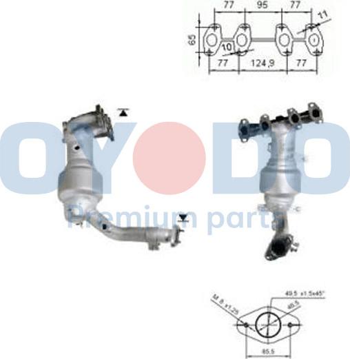 Oyodo 10N0070-OYO - Катализатор autospares.lv