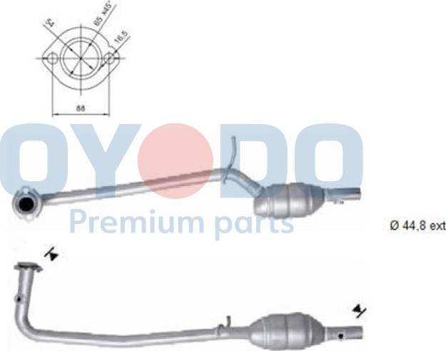 Oyodo 10N0078-OYO - Катализатор autospares.lv