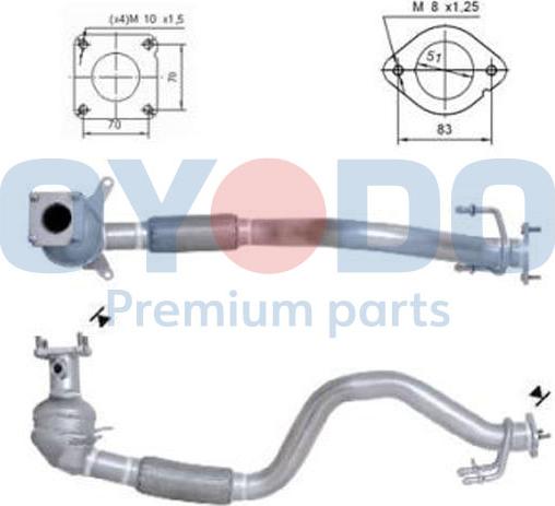 Oyodo 10N0150-OYO - Катализатор autospares.lv