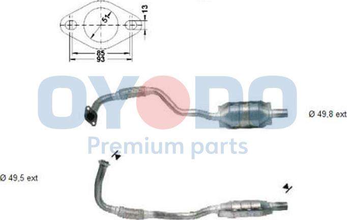 Oyodo 10N0158-OYO - Катализатор autospares.lv