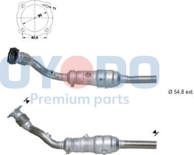 Oyodo 10N0100-OYO - Катализатор autospares.lv