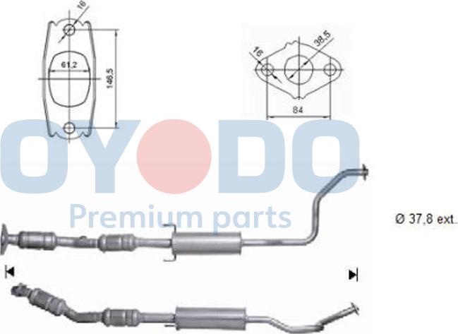 Oyodo 10N0102-OYO - Катализатор autospares.lv