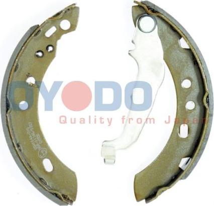 Oyodo 25H1044-OYO - Комплект тормозных колодок, барабанные autospares.lv