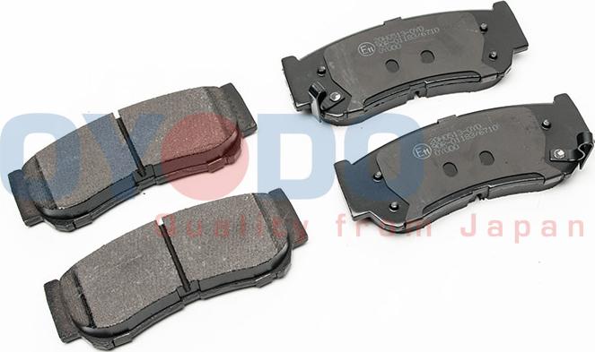 Oyodo 20H0513-OYO - Тормозные колодки, дисковые, комплект autospares.lv