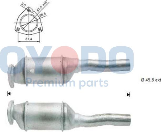 Oyodo 20N0050OYO - Катализатор autospares.lv