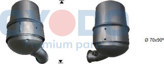 Oyodo 20N0002-OYO - Сажевый / частичный фильтр, система выхлопа ОГ autospares.lv