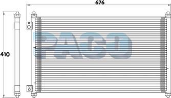 PACO PL3980 - Конденсатор кондиционера autospares.lv