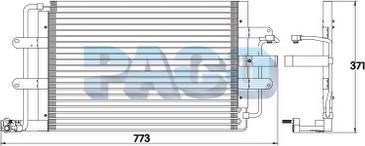 PACO CL3928 - Конденсатор кондиционера autospares.lv