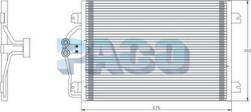 PACO PL5457 - Конденсатор кондиционера autospares.lv