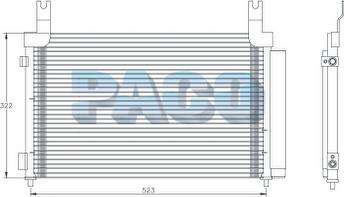 PACO PL5414 - Конденсатор кондиционера autospares.lv