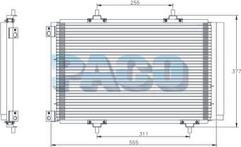 PACO PL5478 - Конденсатор кондиционера autospares.lv