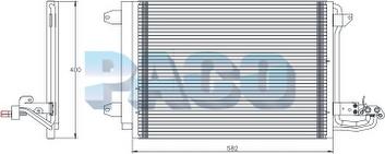 PACO PL5571 - Конденсатор кондиционера autospares.lv